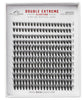 MODELROCK **BULK TRAY** Ultra Luxe - *DOUBLE EXTREME* - 'MIXED LENGTHS' 8mm / 10mm / 12mm - 40 hairs - 240 Clusters / Pk