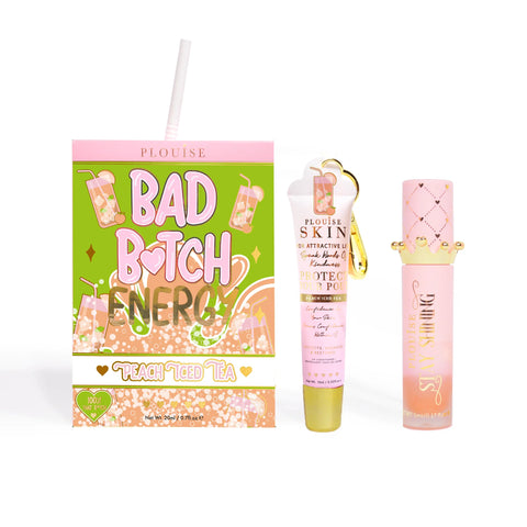 P.Louise Bad B*tch Energy Lip Duo PEACH ICED TEA