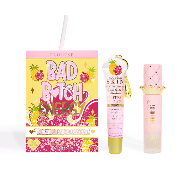 P.Louise Bad Bitch Energy Lip Duo PINEAPPLE & POMEGRANATE