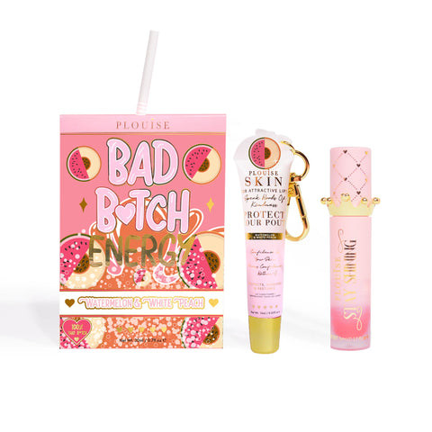 P.Louise Bad Bitch Energy Lip Duo WATERMELON & WHITE PEACH