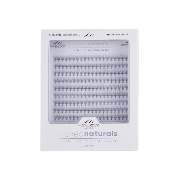 Modelrock BULK TRAY Ultra Luxe - NAKED NATURALS - 10D 'MEDIUM' 10mm - 240pk