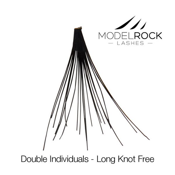 MODELROCK LASHES Double Style Individual Lashes - Long Knot-Free