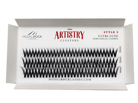 Modelrock Ultra Luxe 'ARTISTRY' Clusters - Style #3 - Mixed Lengths 10mm-12mm-14mm