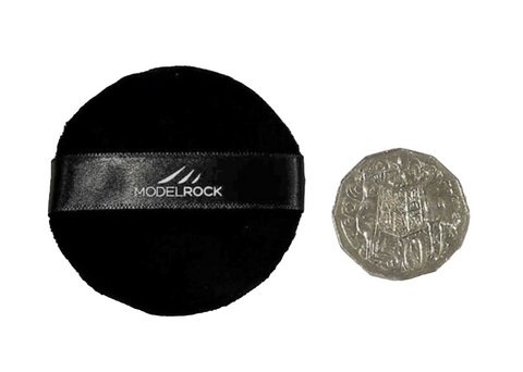 Modelrock Velour Makeup Puff - Round 60mm - Black 1pk