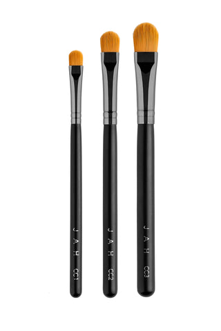 Jah Cosmetics 3 Pce Firm Cut Crease Brush Set